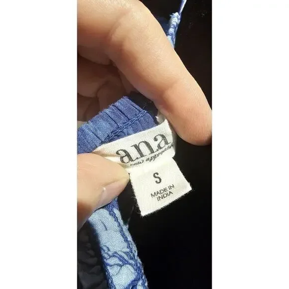 Ana Coastal Cowgirl/ Western S  Floral Print Strappy Sundress/ A-line Blue - Picture 5 of 5